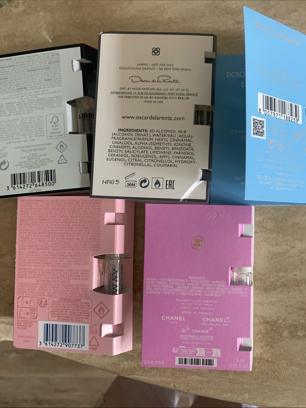 Assorted Designer sample Five fragrances - Picture 2 of 5